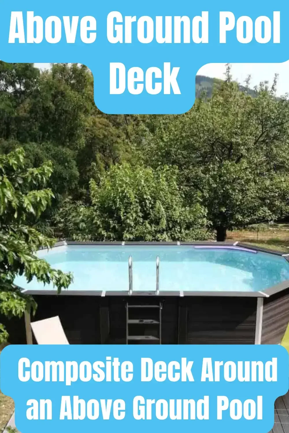 Above Ground Pool Deck Low-Maintenance Composite Deck